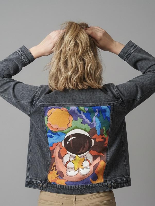 CUSTOM PAINTED DENIM JACKET